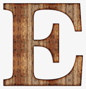 Click To See Printable Version Of Wood Letter E Paper - Letter E Transparent Background #3052434