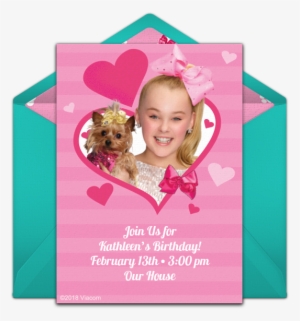 Jojo Siwa Hearts Online Invitation - Jojo Siwa Poster #3053200