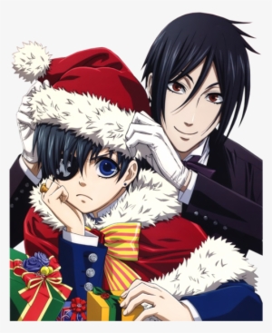 Anime, Black, Black Butler, Butler, Ceil Phantomhive, - Ciel X Sebastian Christmas #3054298
