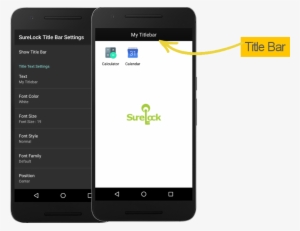 Surelock Title Bar Settings Has Following Customization - Android Phone Title Bar #3054591