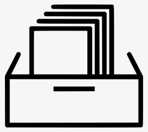 File Cabinet Drawer Paper Documents Comments - Filing Icon #3054864