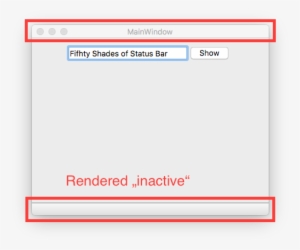 Both Title And Status Bar Rendered Inactive - Fat Unicorn Rhino #3054995