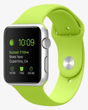 Apple Watch Sport 42mm - Apple Watch Green Band #3055920 Apple Watch Sport 42mm - Apple Watch Green Band #3055920
