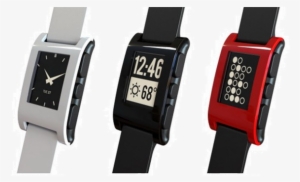 Iwatch - Pebble - Smart Watch - Jet Black #3055963