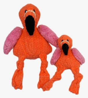 Hugglehounds Flamingo Knottie Dog Toy, Large - Hugglehounds Flamingo Knottie 10818 #3056482