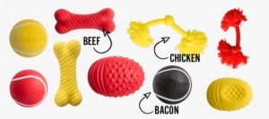 Playology Scented Dog Toys - Playology Squeaky Chew Ball Dog Toy Scent #3057057