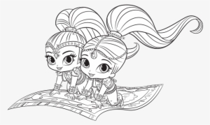 Shimmer And Shine - Shimmer & Shine Colouring #3057129