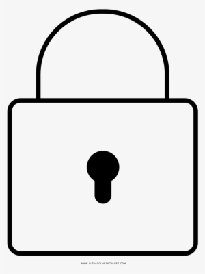 Lock Image Coloring For Free - Colouring Images Of Lock #3057753