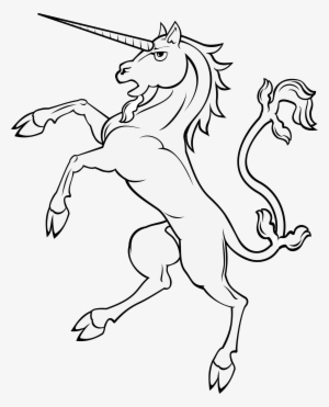 White Unicorn Vector Clipart Image Free Stock Photo - Unicorn Drawing Standing Up #3058263