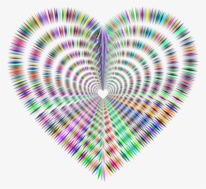 Geometry Computer Icons Heart Triangle Optical Illusion - Heart #3059185