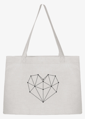 Shopping Tote Bag Stanley Stella Geometric Heart By - Bag #3059427
