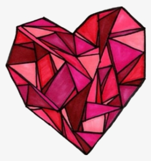 Geometric Heartheart - Geometric Heart Art Print - Mini By Suzz #3059598