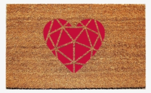 Geometric Heart Doormat - Door Mats #3059624
