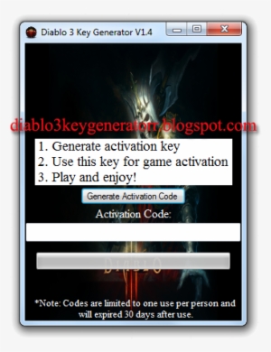 Instructions For Diablo 3 Key Generator V1 - Xbox 360 #3062220