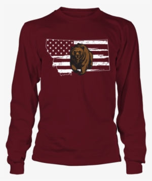 Montana Grizzlies Logo State Nation Flag Shirt - My Home Is Portland Timbers Unisex Long Sleeve #3063606