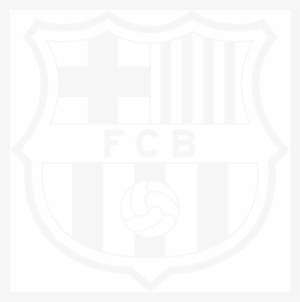 Black And White Fcb Logo 6 By Robert - Logo Fc Barcelona #3065734