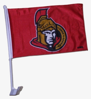 Ottawa Senators Window Mounted Red Car Flag - Ottawa Senators Car Flag #3066436