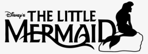 01 The Little Mermaid Black - Disney's Little Mermaid Logo #3066553
