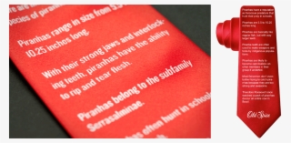 Old Spice- Father's Day 'facts About Piranhas' Necktie - Paper #3068566