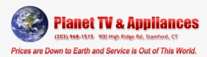 Planet Tv & Appliances Logo - Print: Planet Earth Western Hemisphere On White, 36x24in. #3070788