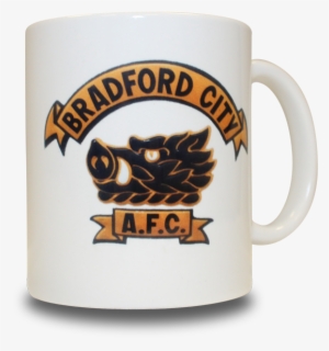 Bradford City Fc Home Wear Retro Boars Head Mug - Mug #3070879
