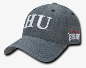 Ncaa Howard University Bison 6 Panel Structured Denim - W Republic Apparel Structured Denim Cap, Style 1011, #3071203