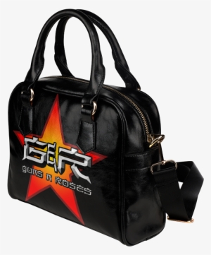 Psylocke Casual Leather Shoulder Bag With Guns N Roses - Pomeranian Dog Women Shoulder Handbag #3071717