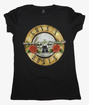 Junior Guns N Roses Logo Shirt - Guns N Roses Distressed Bullet #3071774