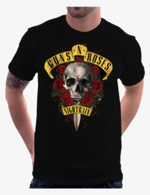 Camiseta Guns N Roses Logo Classico Camisa Nightrain - Logo Guns N Roses #3071796