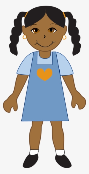 American - Clip Art African American Girl #3073821