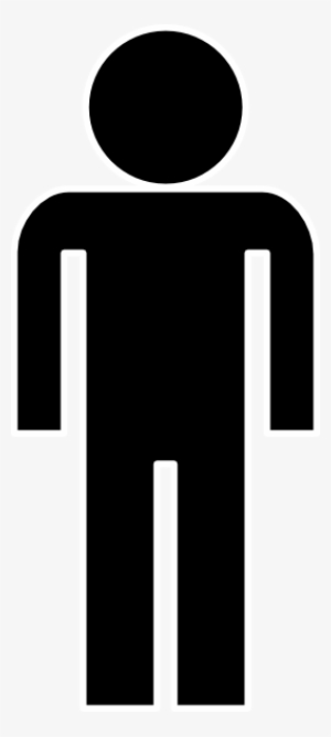Outline Of Man Clipart Png For Web - Silueta De Hombre Baño #3075276