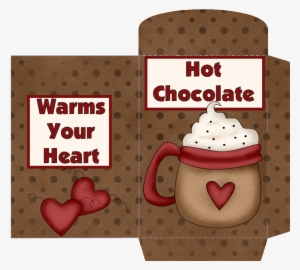 Hot Chocolate Warms Your Heart Coco Packet - Gift Wrapping #3077318
