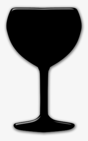 Glasses Clipart White Background - Black Wine Glass Clipart #3077754