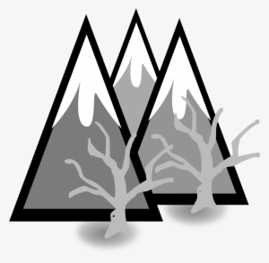 Clipart Library Library Clipart Mountains Black And - Snow Capped Mountain Clipart #3077805