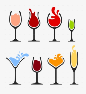 Wine Glass Vector Clipart Wine Champagne - Taça De Vinho Vetor #3077951