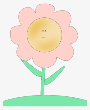 Flower Clip Art - Flower With Happy Face #3078493