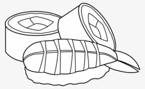 Sushi Cliparts - Sushi Black And White #3078850