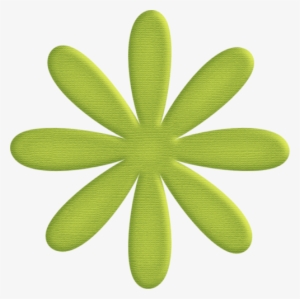 Jss Denimanddaisies Cardstock Daisy Green Dark - Stencil De Flores Para Pared #3079083