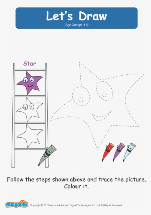 Let's Draw A Star - Draw Me A Star Worksheet #3079085
