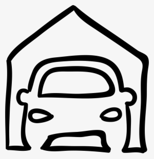 Car Outline In Garage Comments - Carro Na Garagem Desenho #3079716