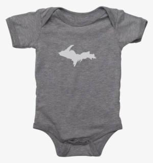 Upper Peninsula Silhouette Baby One Piece - Upper Peninsula Of Michigan #3079750
