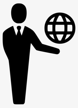 International Globe Internet Connection Man Web Comments - Euro Income Icon #3080041