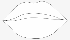 Inspiration Lips Outline Clip Art - Line Art #3080075
