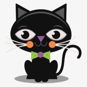 Black Cat Svg Scrapbook Cut File Cute Clipart Files - Cute Black Cat Images Clip Art #3080174