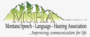 Montana Speech Language Hearing Association Logo - Montana #3080952