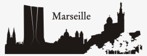 Une Esquisse De La Ville De Marseille En Sticker Mural - Marseille #3081298