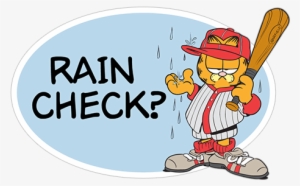 Rain Check - Marmont Hill Garfield 'baseball Player' Painting Print #3082610