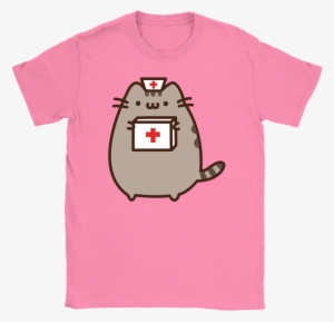 Funny Pusheen Cat Nurse T Shirt Nurse Shirt - Death Metal Cute #3083292