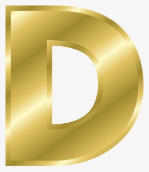 Letter D Design Gold #3083399