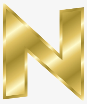 Big Image - Letter N In Gold #3083440
